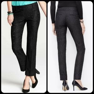 Ann Taylor Black Floral Lace Pants